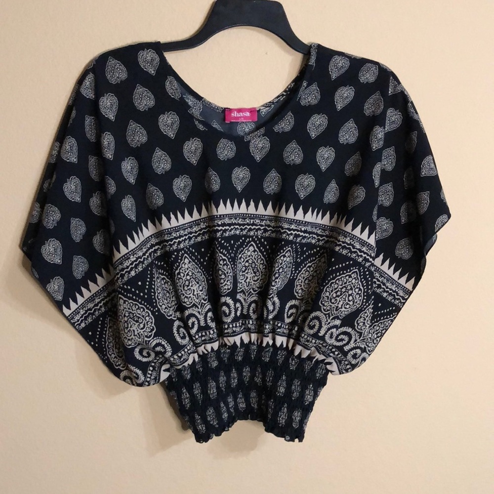 Black and khaki top size L